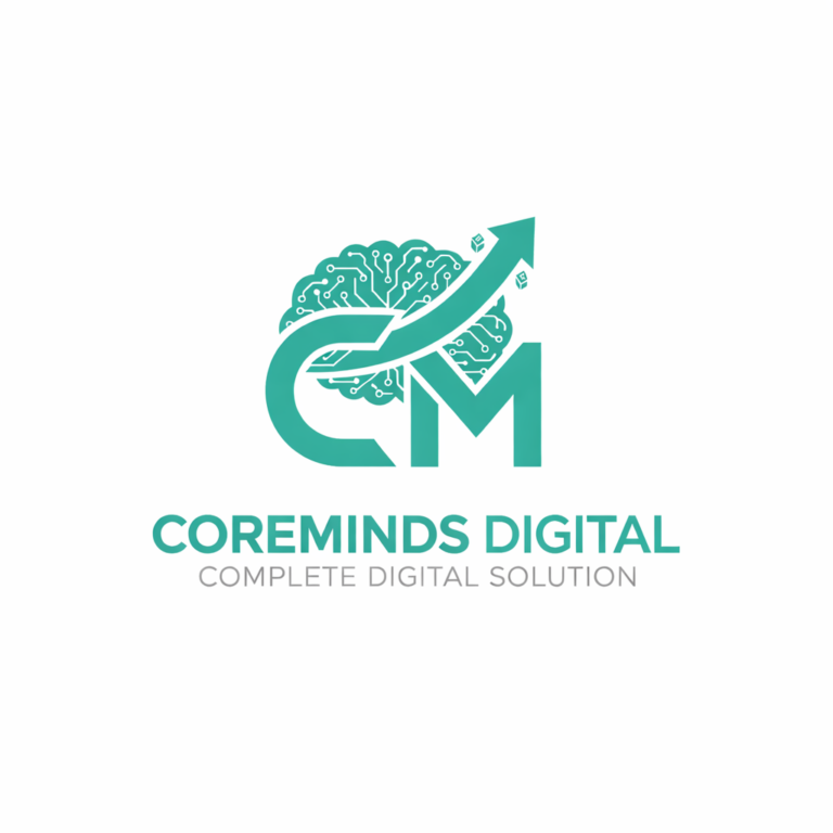 Businesses 13 coreminds digital square logo with white background 768x768